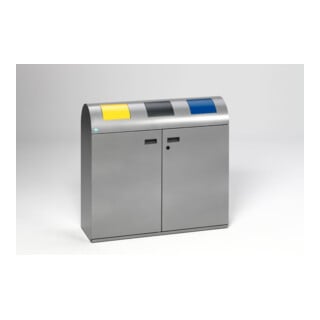 VAR Station de collecte des déchets WS 100R argent 240 l
