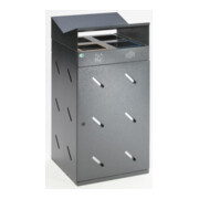 VAR Station de collecte WS 58 4 compartiments 200 l argent antique 200 l
