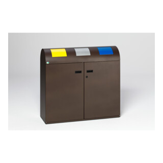 VAR Station de tri WS 100R brun foncé 240 l