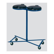 VAR Doppel-Abfallsammler Super. mit Rollen Kunststoffdeckel