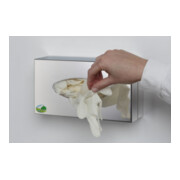 VAR Support de gants en acier inoxydable simple fermé-3
