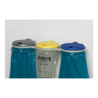 VAR Support mural 3 positions WS avec couvercles KS jaune bleu argent