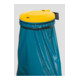 VAR Support mural anthracite avec couvercle jaune-1