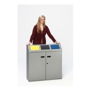 VAR Système de tri des déchets 3 compartiments 150 l