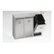 VAR Système de tri des déchets 36 l en acier inoxydable, sur pied ou mural 36 l-3