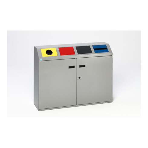 VAR Système de tri des déchets 4 compartiments 200 l