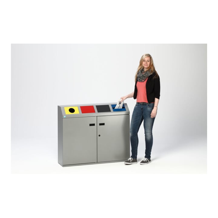 VAR Système de tri des déchets 4 compartiments 200 l