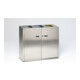 VAR Système de tri des déchets en acier inoxydable 270 l-1