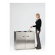 VAR Système de tri des déchets en acier inoxydable 270 l-3