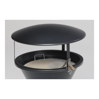 VAR Toit pour cendrier sur pied argent antique