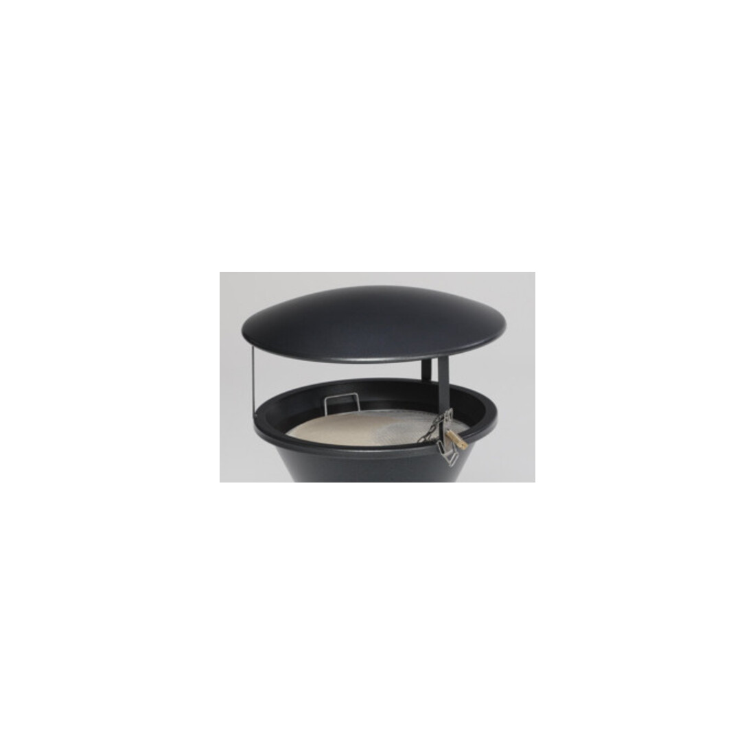 VAR Toit pour cendrier sur pied argent antique