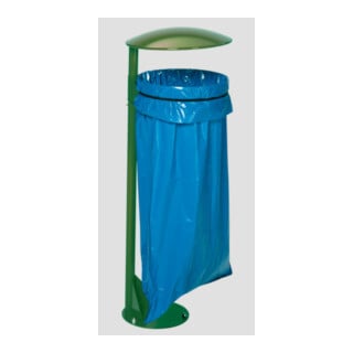VAR Toit pour collecteur de déchets avec plaque de base vert