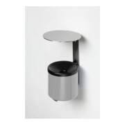 VAR Wandascher WH 16 mit Dach VA silber 2,4 l