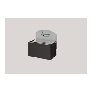 VAR Wandascher WH 9 mit Schild anthrazit 0,4 l