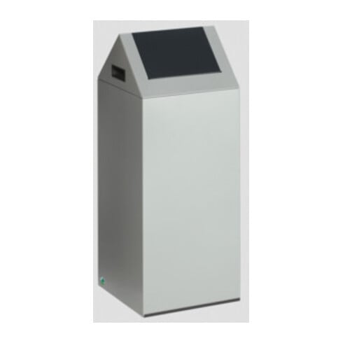 VAR Wertstoffsammelgerät WSG 55 S Korpus silber Einwurfklappe anthrazit 60 l