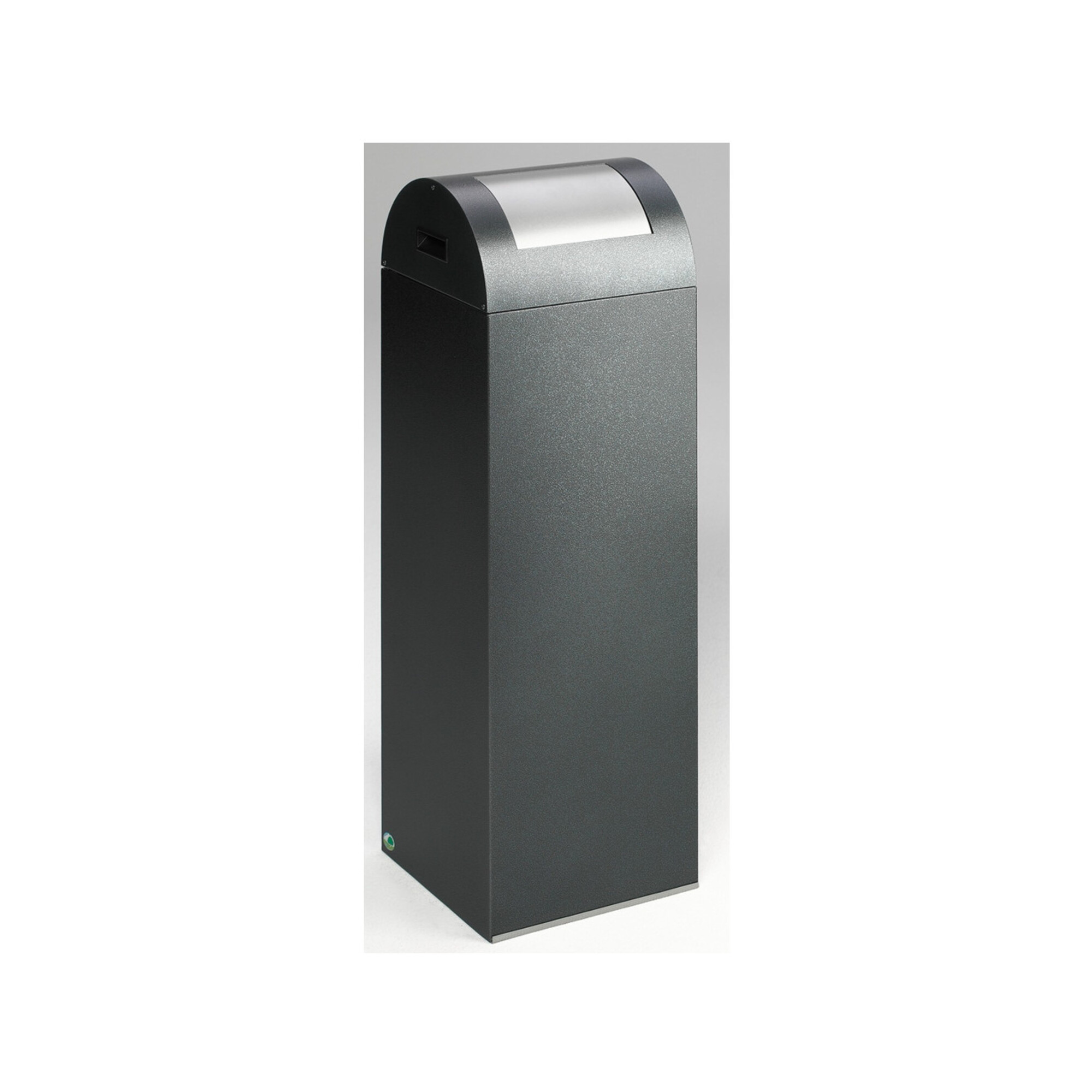 VAR Wertstoffsammelgerät WSG 85 R Korpus antik-silber Einwurfklappe silber 89 l