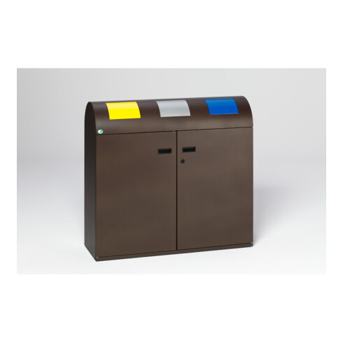 VAR Wertstoffsammelstation WS 100R deep-brown 240 l