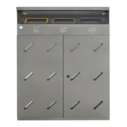 VAR Wertstoffsammelstation WS 89 3-Fach 300 l eisenglimmer 300 l