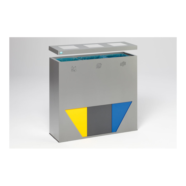 VAR Wertstoffsammelstation WS Trapez 93 silber
