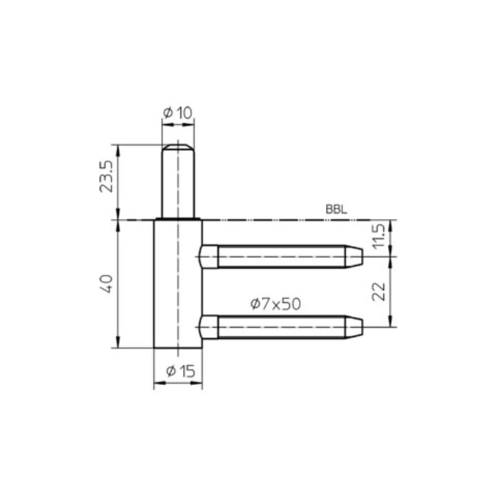 Variant-Rahmenteil V 3400WF vernickelt