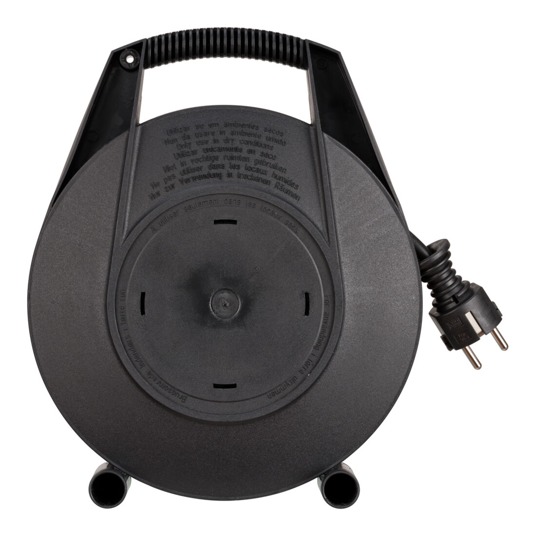 Vario-Line kabelbox met USB laadstation zwart 10m H05VV-F 3G1.5