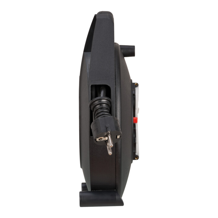 Vario-Line kabelbox met USB laadstation zwart 10m H05VV-F 3G1.5