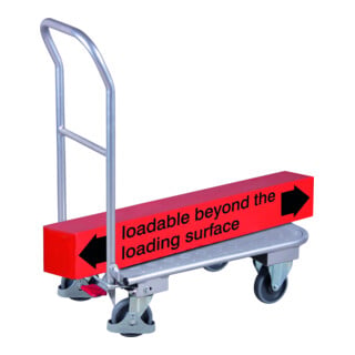 VARIOfit Aluminium Klappbügelwagen mit Riefengummimatte 900 x 600 mm