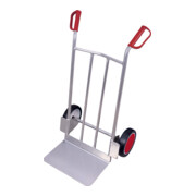 VARIOfit Aluminiumkarre niedrig Vollgummibereifung Rücken mit Alurohrverstrebung 200 kg 480 mm