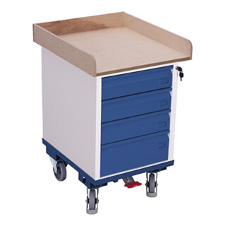 VARIOfit Armoire à tiroirs avec 1 surface de chargement