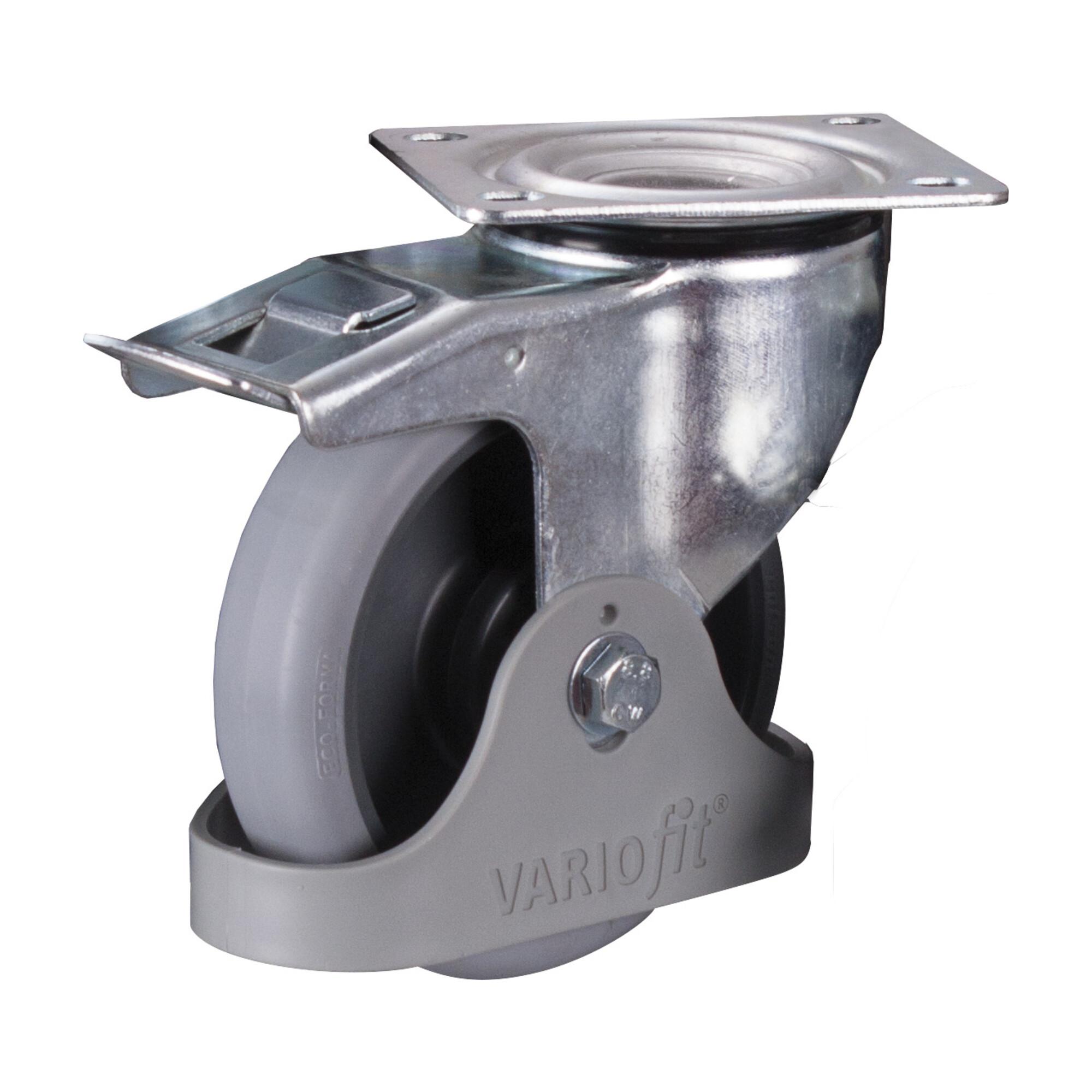 VARIOfit Bremsrolle 160 x 40 mm grau (thermoplastisch) ; Cordes