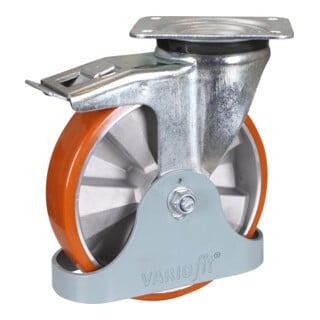 VARIOfit Bremsrolle Polyurethan 200 x 50 mm 92° Shore A 200 x 50 mm 75 x 80 x 105 mm Polyurethan