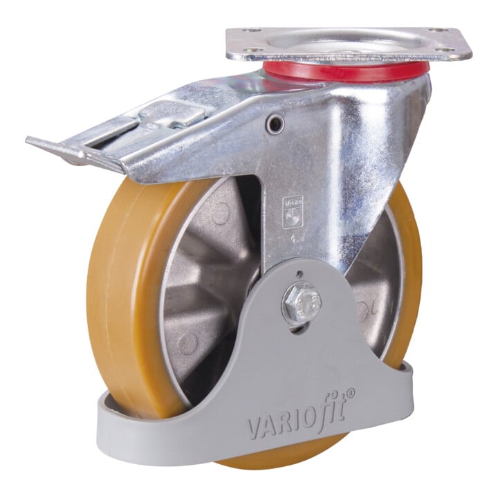 VARIOfit Bremsrolle Polyurethan 200 x 50 mm 92° Shore A