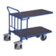 VARIOfit C+C Chariot avec 2 plateaux en contreplaqué filmé 880 × 500 mm
