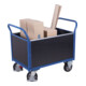VARIOfit Chariot à 4 parois avec plateau contreplaqué 995 x 650 mm