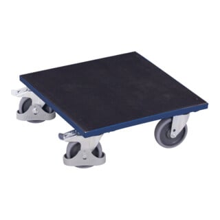 VARIOfit Chariot à caisses avec bande en caoutchouc strié collée