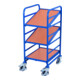 VARIOfit Chariot à caisses Euro avec 3 étagères en bois 410 × 610 mm