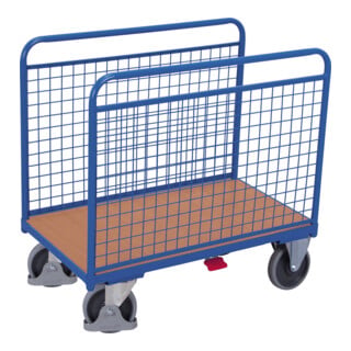 VARIOfit Chariot à barres latérales avec parois en fil 700231 200 mm 500 kg Caoutchouc thermoplastique