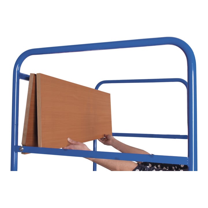 VARIOfit Chariot à étages haut avec plateaux rabattables 975 × 700 mm