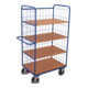 VARIOfit Chariot à étages haut avec plateaux rabattables 975 × 700 mm murs en treillis métallique