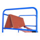 VARIOfit Chariot à étages haut avec plateaux rabattables 975 × 700 mm murs en treillis métallique