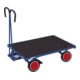 VARIOfit Chariot à plateforme sans ridelle, pneus pleins, 1 200 × 800 mm, capacité 700 kg