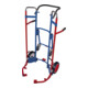 VARIOfit Chariot à pneus avec extension télescopique et pneus en caoutchouc plein