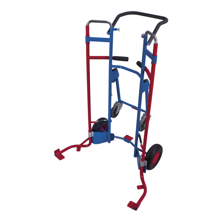 VARIOfit Chariot à pneus avec rallonge télescopique et pneus pneumatiques