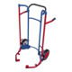 VARIOfit Chariot à pneus bas avec pneus pleins en caoutchouc