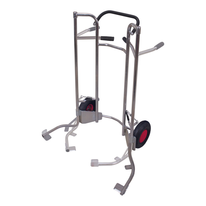 VARIOfit Chariot à pneus bas galvanisé, pneus gonflables