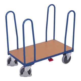 VARIOfit Chariot à barres latérales avec 4 barres, pneus en caoutchouc thermoplastique