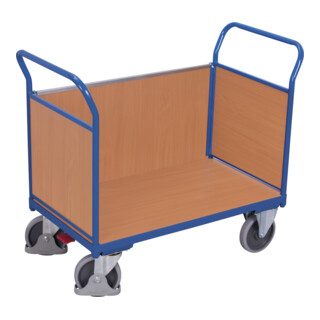 VARIOfit Chariot à trois parois avec bois 500302