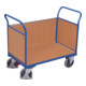 VARIOfit Chariot à trois parois avec bois 850 × 475 mm