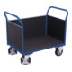 VARIOfit Chariot à trois parois avec plateau contreplaqué 995 × 665 mm