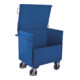 VARIOfit Chariot caisse en tôle soudé avec couvercle 990 × 690 mm
